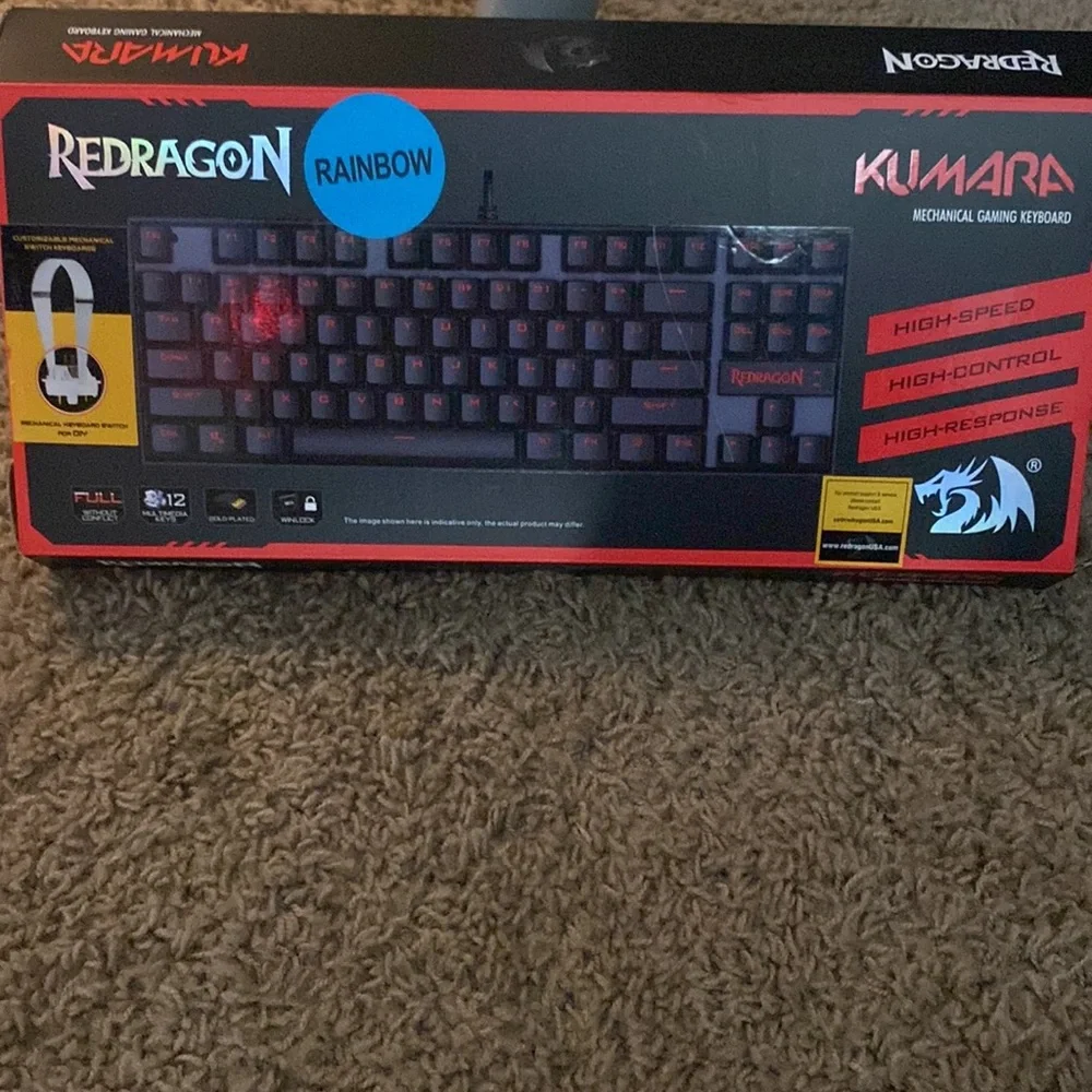 This is a red dragon gaming keyboard. That he’s LED lights